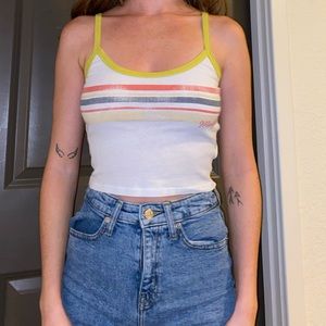 Distressed aeropostale cami crop top